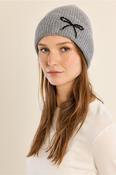 Molly Bracken Ribbed Knit Hat, Embroidered Bow image