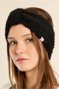 Heather Wool Headband - Black image