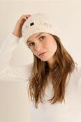 Knit Hat, with Rhinestones - Cream image