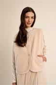 Textured, Sleeveless Jacket - S image