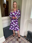 Moskada Purple Polka Dot Fresia Dress - 42 image