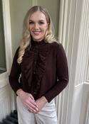 Psophia Ruffle Cardigan - Truffle - XS image