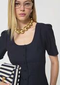 Tara Jarmon Camina Shirt Midnight Blue Poplin - 42 image