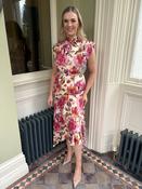 Kameya Asymmetrical Midi Dress with Floral Pattern - 42 image