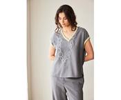 Peruzzi S26407 - Peruzzi Stripe Trim Top