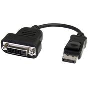 StarTech.com DisplayPort to DVI Adapter - Active DisplayPort to DVI-D Adapter/Video Converter 1080p - DP 1.2 to DVI Monitor Cable Adapter Dongle - DP to DVI Adapter - Latching DP Connector image