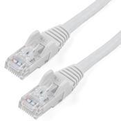 StarTech.com 50ft CAT6 Cable - White CAT6 Ethernet Cable - Gigabit Ethernet Wire - 250MHz 100W PoE RJ45 UTP CAT 6 Network/Patch Cord Snagless - Individually Tested image