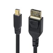 StarTech.com 10ft (3m) Mini DisplayPort to DisplayPort 1.4 Cable - 8K 60Hz/4K 120Hz HBR3 HDR, UHD mDP to DP 1.4 Cord, Ultra HD Monitor/Video Cable image