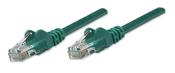 Intellinet Network Patch Cable, Cat5e, 0.5m, Green, CCA, U/UTP, PVC, RJ45, Gold Plated Contacts, Snagless, Booted, Lifetime Warranty image
