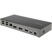 StarTech.com USB C Dock - Triple 4K Monitor USB Type-C Docking Station - 100W Power Delivery - DP 1.4 Alt Mode &amp; DSC, 2x DisplayPort 1.4/HDMI 2.0 - 6xUSB (2x 10Gbps) - Windows/Chrome image