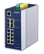 PLANET IGS-12040MT network switch Managed L2+ Gigabit Ethernet (10/100/1000) Blue, White image