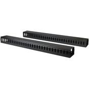 StarTech.com Vertical Cable Organizer with Finger Ducts - 0U - 6 ft. image