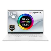 ASUS Zenbook S16 UM5606GA-SR040W Copilot+ PC AMD Ryzen™ AI 7 445 Laptop 40.6 cm (16") Touchscreen 3K 32 GB LPDDR5x-SDRAM 1 TB SSD Wi-Fi 7 (802.11be) Windows 11 Home White image