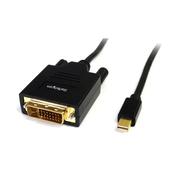 StarTech.com 6ft (1.8m) Mini DisplayPort to DVI Cable - Mini DP to DVI Adapter Cable - 1080p Video - Passive mDP to DVI-D Single Link, mDP or Thunderbolt 1/2 Mac/PC to DVI Monitor/Display image