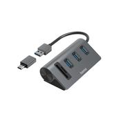 Hama 00200140 laptop dock/port replicator USB 3.2 Gen 1 (3.1 Gen 1) Type-A Anthracite, Black image