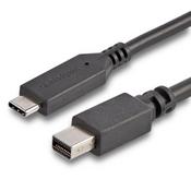 StarTech.com 6 ft. (1.8 m) USB-C to Mini DisplayPort Cable - 4K 60Hz - Black image