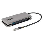 StarTech.com 4-Port USB-C Hub - 1x USB-A &amp; 3x USB-C Ports - USB 3.2 Gen 2 (10Gbps) - Bus Powered - USB Type C Hub w/ 12.6in/32cm Wrap-Around Cable - Portable USB-C to USB-A Hub image