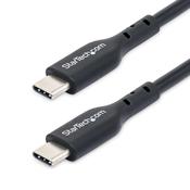 StarTech.com 1m (3ft) USB C Charging Cable, USB-C Cable, USB 2.0 Type-C Laptop Charger Cord, 60W 3A Power Delivery, TPE Jacket, USB-C Data Transfer Cable, M/M image