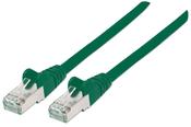 Intellinet Network Patch Cable, Cat6A, 5m, Green, Copper, S/FTP, LSOH / LSZH, PVC, RJ45, Gold Plated Contacts, Snagless, Booted, Lifetime Warranty image