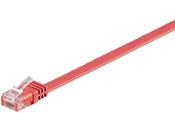Microconnect V-UTP601R-FLAT networking cable Red 1 m Cat6 U/UTP (UTP) image