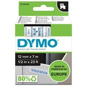 Dymo 45014/S0720540 DirectLabel-etikettes blue on white 12mm x 7m for Dymo D1 6-12mm/19mm/24mm/9-12mm/9-19mm image