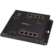 StarTech.com Industrial 8 Port Gigabit PoE+ Switch w/2 SFP MSA Slots - 30W - Layer/L2 Switch Hardened GbE Managed - Rugged High Power Gigabit Ethernet Network Switch IP-30/-40 C to 75 C image