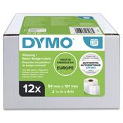 Dymo 13186/S0722420 DirectLabel-etikettes white 101mm x 54mm Pack=12 for Dymo GuestGuard/LW 550 60mm/400 Duo/60mm image