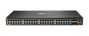 HPE Aruba Networking CX 6300F 48-port 1GbE Class 4 PoE and 4-port SFP56 Switch image