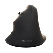 V7 MW400L Left Hand 2.4Ghz Vertical Ergonomic Mouse - Black - Wireless Connectivity - USB Interface image