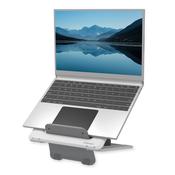 Fellowes Laptop Stand for Desk - Breyta Adjustable Laptop Riser for Home and Office - Portable Laptop Stand with 12 Height Adjustments - Max Laptop Size 14", Max Weight 4KG - White image