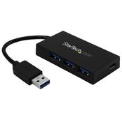 StarTech.com 4 Port USB 3.0 Hub - USB Type-A Hub with 1x USB-C &amp; 3x USB-A (SuperSpeed 5Gbps) - USB Bus or Self-Powered - Portable USB 3.1/3.2 Gen 1 BC 1.2 Charging Hub w/ Power Adapter~4 Port USB 3.0 Hub - USB Type-A Hub with 1x USB-C &amp; 3x USB-A (SuperSpe image