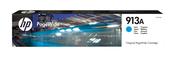 HP F6T77AE/913A Ink cartridge cyan, 3K pages ISO/IEC 24711 37ml for HP PageWide P 55250/Pro 352/Pro 452/Pro 477 image