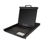 StarTech.com 8 Port Rackmount KVM Console w/ 6ft Cables - Integrated KVM Switch w/ 19" LCD Monitor - Fully Featured 1U LCD KVM Drawer- OSD KVM - Durable 50,000 MTBF - USB + VGA Support image