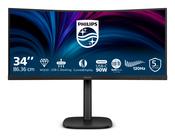 Philips 3000 series 34B2U3600C/00 computer monitor 86.4 cm (34") 3440 x 1440 pixels Wide Quad HD LCD Black image