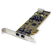 StarTech.com Dual Port PCI Express Gigabit Ethernet PCIe Network Card Adapter - PoE/PSE image
