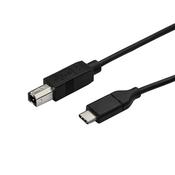 StarTech.com USB-C to USB-B Printer Cable - M/M - 0.5 m - USB 2.0 image