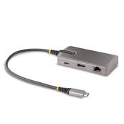 StarTech.com USB-C Multiport Adapter - 4K 60Hz HDMI - HDR - 2-Port 5Gbps USB 3.0 Hub - 100W Power Delivery Pass-Through - GbE - Works with Chromebook certified - Windows/macOS image