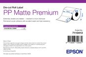 Epson PP Matte Label Premium, Die-cut Roll, 76mm x 51mm, 535 Labels image