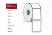 Capture SHIPLABEL105X75-C25 printer label White