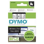 Dymo 53710/S0720920 DirectLabel-etikettes black on Transparent 24mm x 7m for Dymo D1 6-24mm/400 Duo image