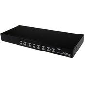 StarTech.com 8 Port 1U Rackmount USB PS/2 KVM Switch with OSD image