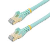 StarTech.com 5m CAT6a Ethernet Cable - 10 Gigabit Shielded Snagless RJ45 100W PoE Patch Cord - 10GbE STP Network Cable w/Strain Relief - Aqua Individually Tested/Wiring is UL Certified/TIA image