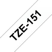 Brother TZE-151 DirectLabel black on Transparent Laminat 24mm x 8m for Brother P-Touch TZ 3.5-24mm/HSE/36mm/6-24mm/6-36mm image