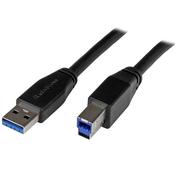 StarTech.com Active USB 3.0 USB-A to USB-B Cable - M/M - 5m (15ft) image