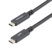 StarTech.com 6 ft (1.8 m) USB C to USB C Cable - 5A, 100W PD 3.0 - Certified Works With Chromebook - USB-IF Certified - M/M - USB 3.0 5Gbps - USB C Charging Cable - USB Type C Cable image