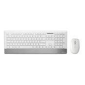 MediaRange MROS106 keyboard Mouse included Home RF Wireless QWERTZ German Silver, White image