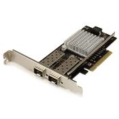 StarTech.com 2-Port 10G Fiber Network Card with Open SFP+ - PCIe, Intel Chip image