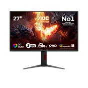 AOC G4 Q27G4ZD computer monitor 67.3 cm (26.5") 2560 x 1440 pixels Quad HD QD-OLED Black, Red image