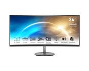 MSI PRO MP341CQDE computer monitor 86.4 cm (34") 3440 x 1440 pixels UltraWide Quad HD Black image