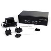 StarTech.com 4 Port DVI VGA Dual Monitor KVM Switch USB with Audio &amp; USB 2.0 Hub image